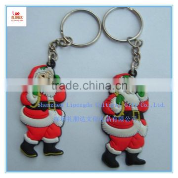 Promotional two sided 3D pattern Silicone KeyChain, double sided pattern silicone key pendant, best key ring and mobile pendant