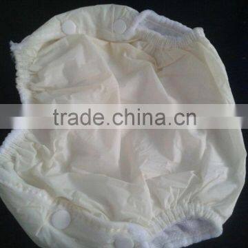 pure color towel and pvc baby pant/solid color baby towel pant