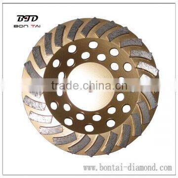 7" Spiral Turbo Diamond Grinding Cup Wheel for Concrete 24 Seg - 7/8"-5/8" Arbor photo-5