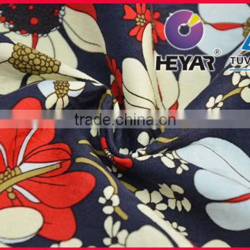 New Design Print Flower Dress Shirts Fabric