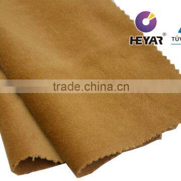 yellowish-brown solid dyeing 100% cotton fabric velvet