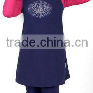 Wholesale Simple Style One Piece Cute Children Muslim Swimwear photo-2