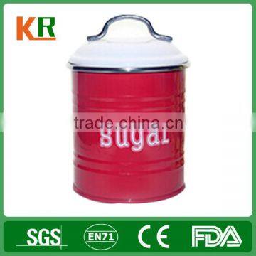 White lid red bucket clear acrylic candy box wholesale with handle