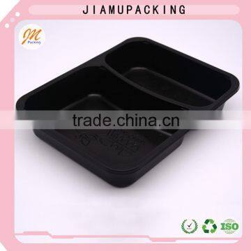 Cheap divided plastic food container launch box