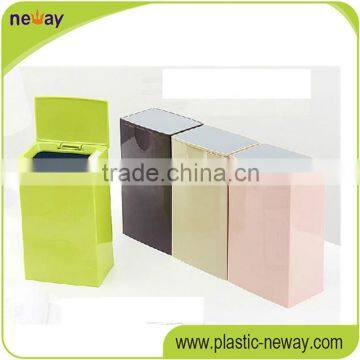 Stading new fashion flip home use Professional unique trash cans square