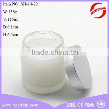 50g Glass Bottle for Skin Care Cream Packing Use Frosted Glass Jar for Cream With Matte Silver Lid photo-2