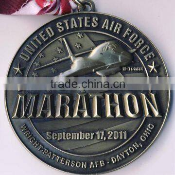 Casting Antique Custom Sports Medals with Ribbon