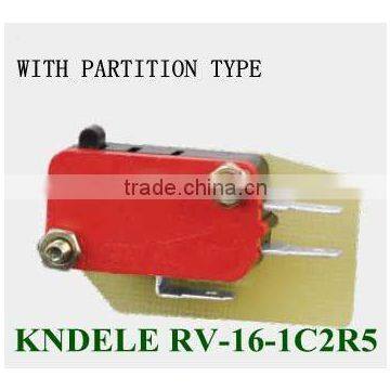 RV snap action micro switches with partition 125v 16A RV-16-1C2R5