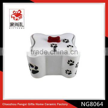 ceramic dog treat jar food storage