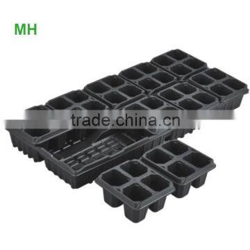 40 Holes Environmental Friendly Black Plastic Nursery Growing Tray Plants Seedling Tray