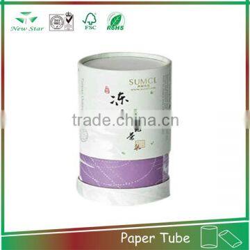 eco-friendly cylinder paper tube packing cosmetic custom paper tube cans with logo printing