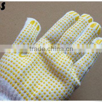 BSSAFETY Polyester or Cotton Knitted PVC Dotted Slip Resistant Safety Work Glove From China Supplier photo-4