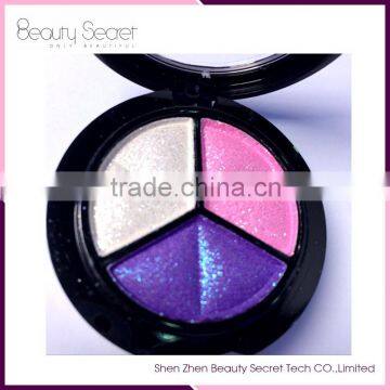 Professional new arrival eyeshadow makeup 3 colors eyeshadow palette makeup