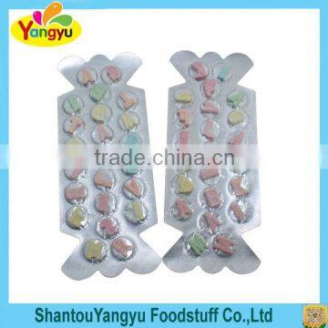 Halal Colorful Grapheme Shape fruity flavor tablet Candy