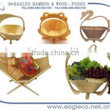 Any shaped bamboo folding fruit basket