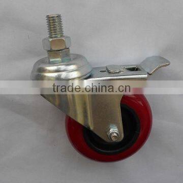 75mm PU material furniture leg caster