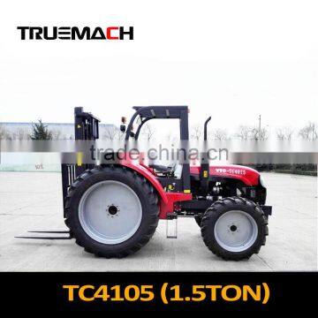 China 1.5ton Small YTO rough terrain forklift price