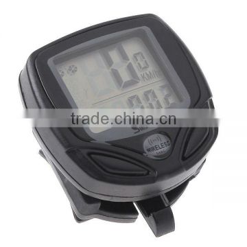 Cycle Wireless Bicycle LCD Computer Bike Meter Black Speedometer Odometer