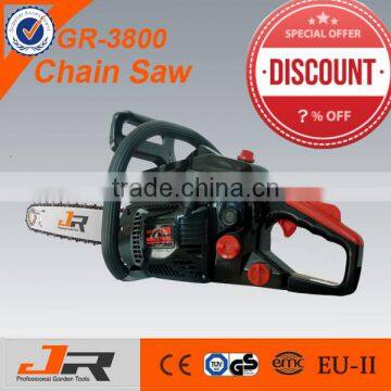 powerful portable garden tools GR-3800B gasoline chainsaw