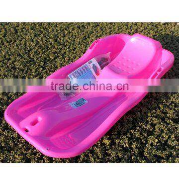 Plastic Snow Sled ski snowsledge with brake and rope