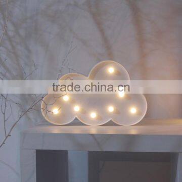 Promotion gift White Cloud 11LED home room wall decoration hanger kids children baby night light