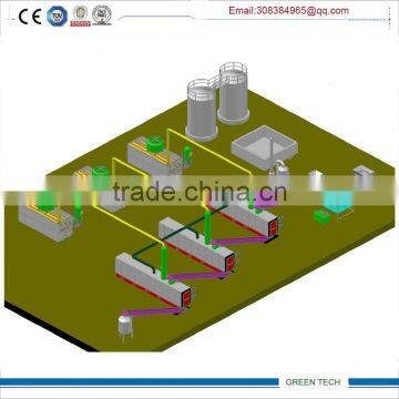 high- density waste oil refining machine by pyrolysis way