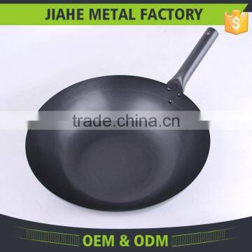 JiaHe Metal Factory Kitchen Utensils Cantonese Carbon Steel Wok