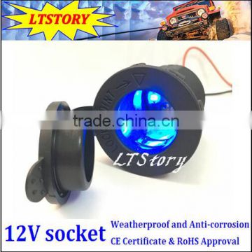 12V socket with LED light