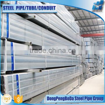 80*100mm HOT dipped galvanized steel pipe/GI square steel pipe