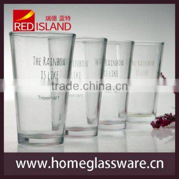 New Design 16oz Clear Tumbler Glass Cup for Drinking and Juice photo-5