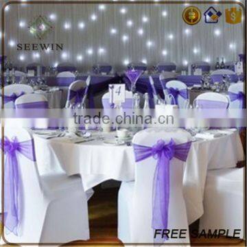 New Arrival Organza Fabric Chair Wedding Belts and Sashes photo-3