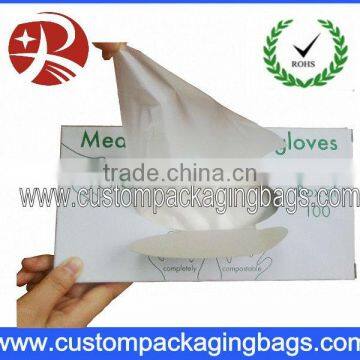 Compostable 100% Biodegradable Disposable Plastic Gloves for Food Service