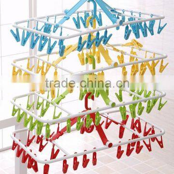 Wholesale Stock 360 Degree Rotate Foldable Plastic Clothes Hangers photo-3