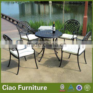 Aluminum patio furniture dining set