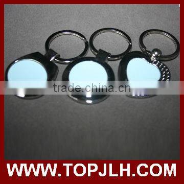 Custom Logo Design Metal Sublimation Blank Keychain Keyring photo-4
