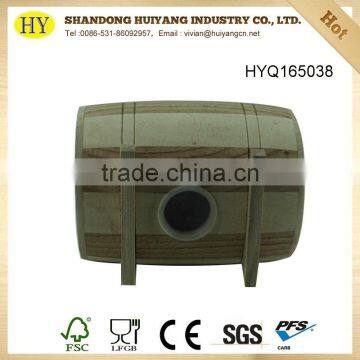 Novelty Drum Shape Coin Box Wooden Money Bank photo-2