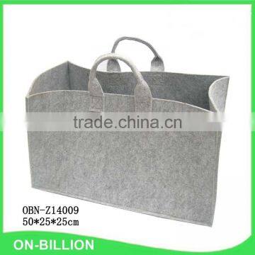 Grey color foldable felt bag