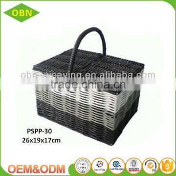 Woven Plastic Empty Picnic Basket Wholesale