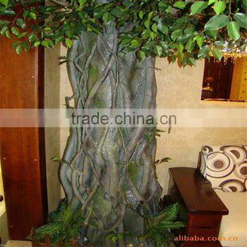 LXY081000 Factory Cheap Artificial Banyan Trees Plastic Ficus Bonsai Tree for Sale photo-3