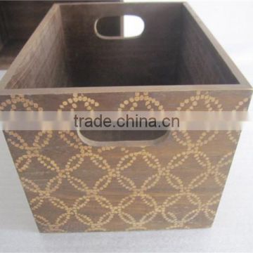 Wholesale engraving customized Wooden Crate For Vegetable Or Fruits