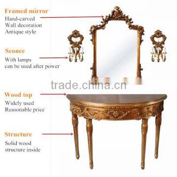 Home Decoration Half Moon Console Tables in Set photo-2