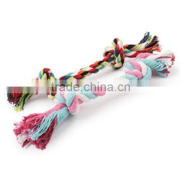 Small Spot Wholesale Selling Pet Dog Rope Toys 16cm Double Knot Woven Cotton Rope Molar Tooth photo-3