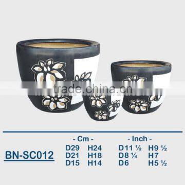 Vietnamese Ceramic Indoor Pot/ Indoor Planter BN-SC012