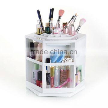 High quality ABS big rotatable cosmetics display shelf wholesale