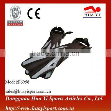 Original adjustable long printed logo durable diving fins