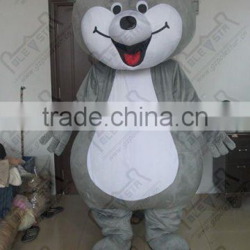 big size grey teddy bear mascot costumes