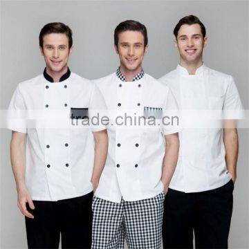 2017 New Trendy Restaurant Uniforms/Waiter/Chef Kitchen Jacket Shirt OEM ODM Offered photo-6