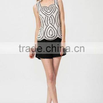 Bodycorn Sequin Halter Sleeveless Lady Tunic Top photo-5