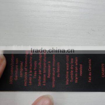 China Cheap Wash Care Labels for Clothing Garment Printing Labels photo-4