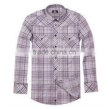 2015 Men's New Design Cotton Plaid Shirt